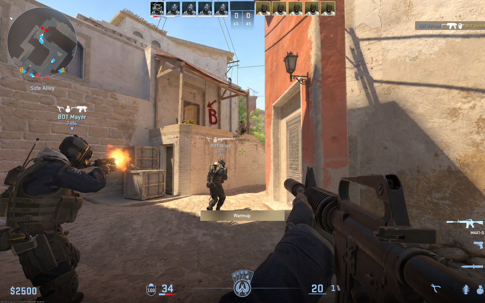 CS2 frame captured by PRISM